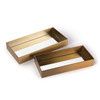 Tray-Nat Brass-Rectangle L