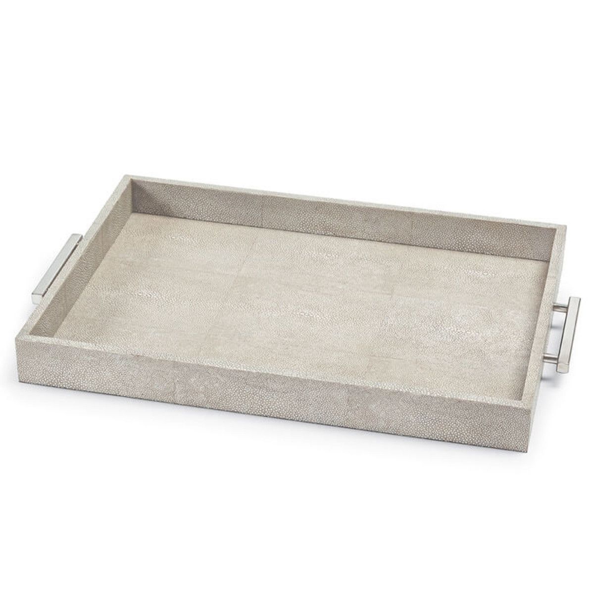 Tray-Shagreen-Ivory Grey