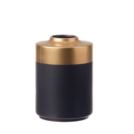 Vase-Cylinder-Black-S