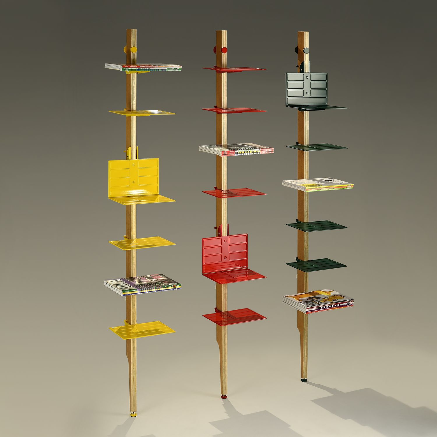 Magazine Rack-Epoxy Silver