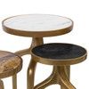 Side Table-Bronze/Marble-L