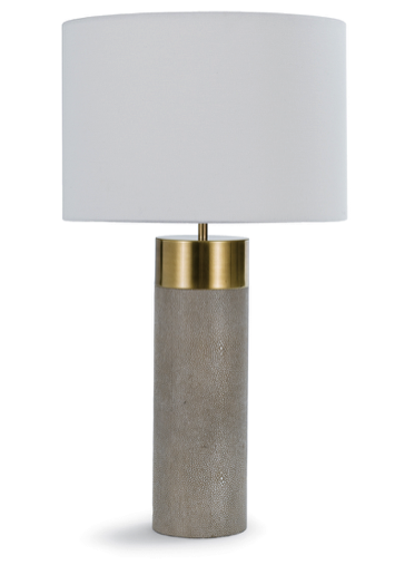 Table Lamp-Shagreen-Ivory Gray