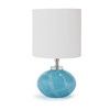 Lamp-Art Glass Blue Swirl-Mini Orb