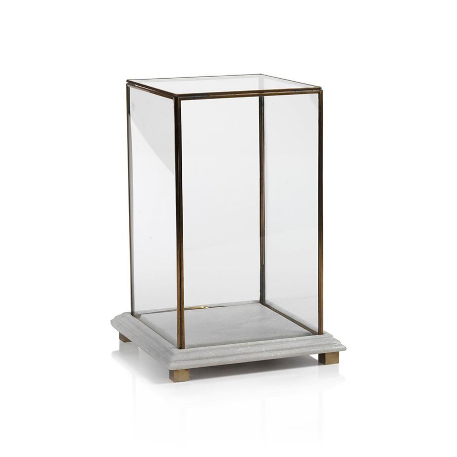 Box-Glass with Marble Base