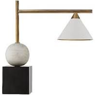 Desk Lamp-Bronze/Brass-Black Shade