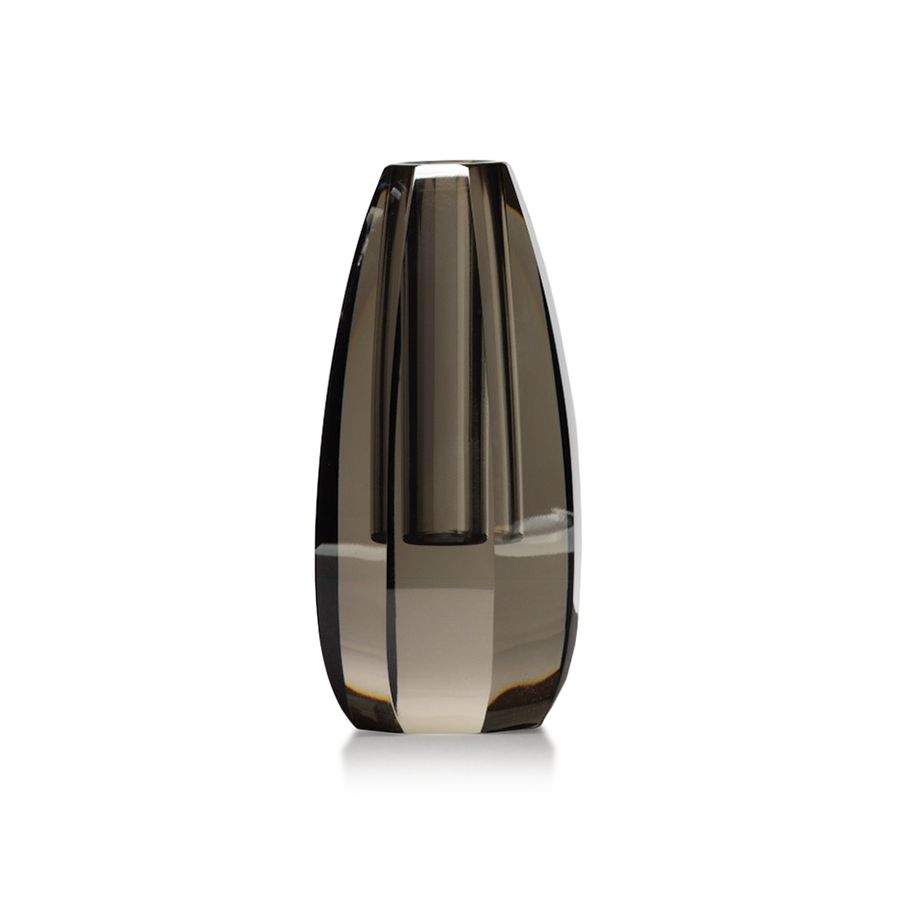 Vase-Crystal-Smoke-Beveled-M