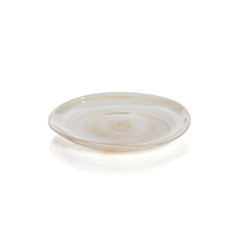 Plate-Alabaster Glass-Mallorca