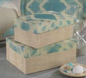 Box-Tie Dye Silk Blue-S