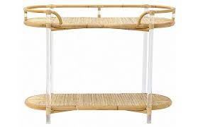 Console-Natural Rattan/Acrylic
