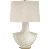 Table Lamp-Porous Ceramic/Linen-S