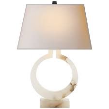 Table Lamp-Alabaster/Natural Paper-L