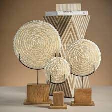 Sea Shells-Natural-on Stand-13in