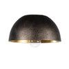 Ceiling Lamp-Black/Gold-Flush Dome