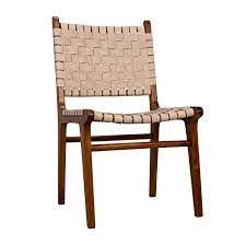 Dining Chair-Teak/Leather