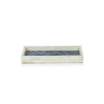 Tray-White Bone/Blue-12x6
