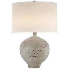 Table Lamp-Pharaoh White/Linen