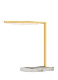 Table Lamp-Natural Brass/Marble