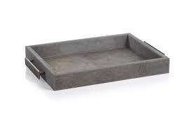 Tray-Leather Grey-Aspen