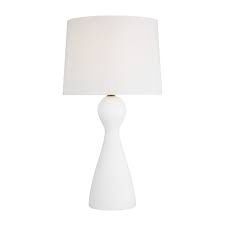 Table Lamp-Textured White Base