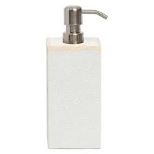 Soap Pump-Snow-Faux Shagreen