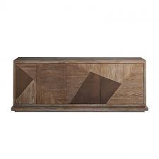 Console-Dark Wood-Geometrical-4Doors