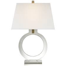 Table Lamp-Crystal/Linen-S