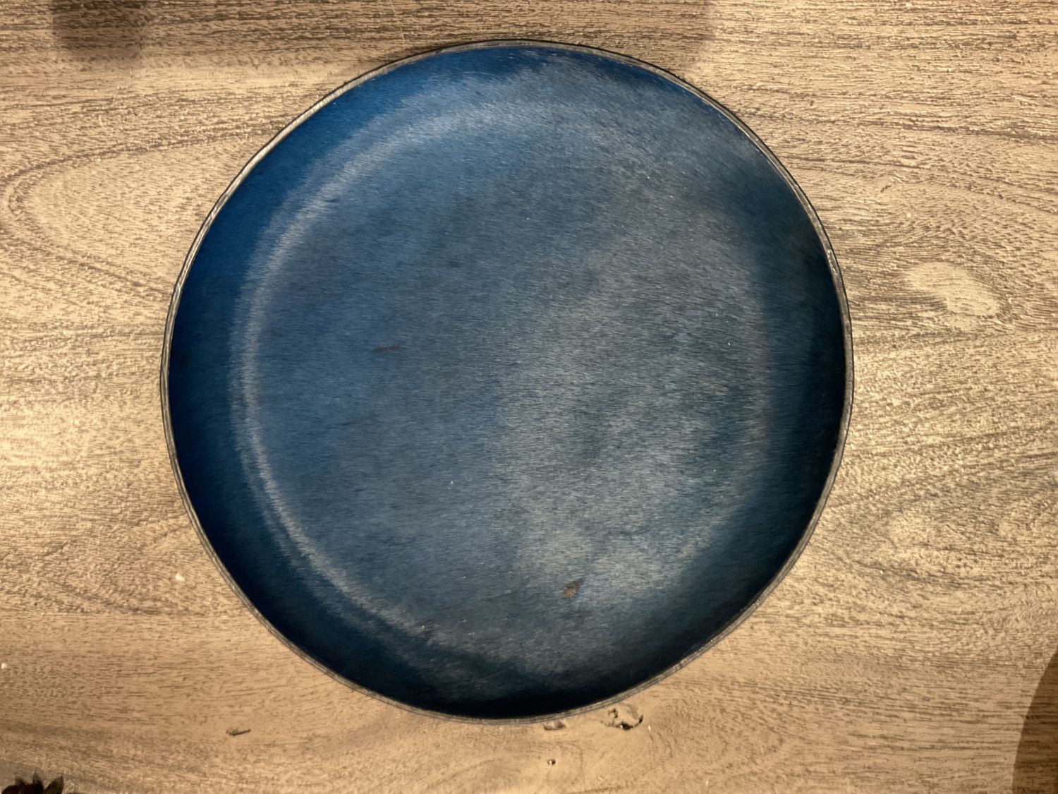 Bowl-Blue/Green-Cowhide-XS