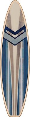 Wall Art-Reminiscent Surfboard I-14x60