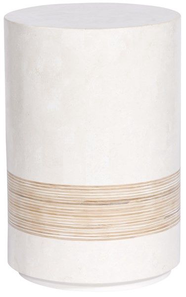 Side Table-White Agate