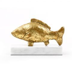 Sculpture-Gold Leaf-Carp