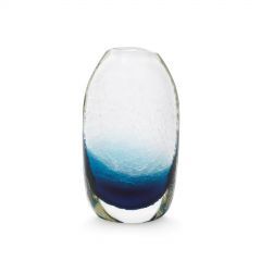 Vase-Blue-Globular-L