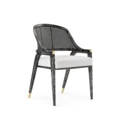 Chair-Jet Black-Cane/Mahogany