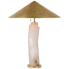 Table Lamp-Alabaster/Burnished Brass