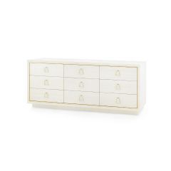 Dresser-Lacqured Glass Cloth-9 Drawers