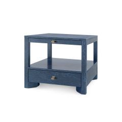 Side Table-Deep Navy-1 Drawer