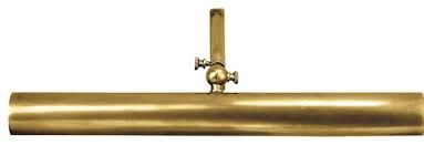 Picture Light-Rubbed Antique Brass-18in