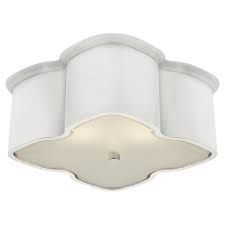 Ceiling Light-White-Clover-Flush