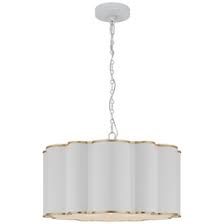 Pendant-Gold/Frosted Acrylic-L