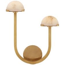 Sconce-Burnished Brass-Asymetrical-R