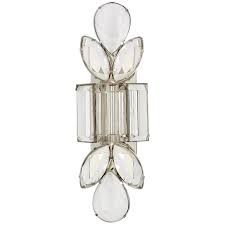 Sconce-Nickel/Crystal-Jewel