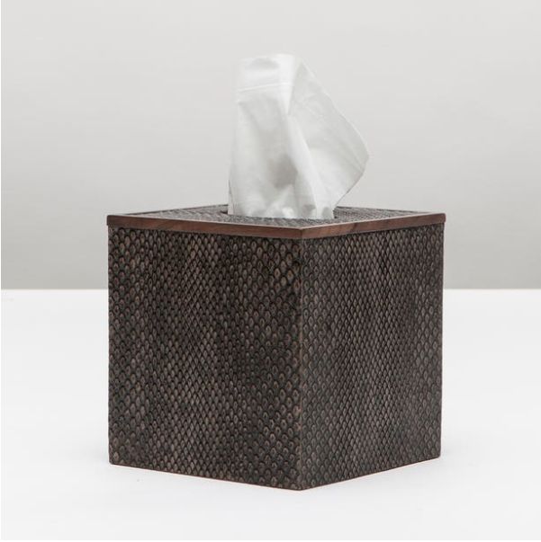 Tissue Box-Mushroom-Faux Boa