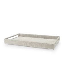 Tray-White Grass-Rectangular