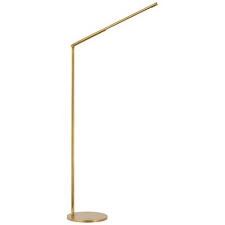 Floor Lamp-Burnished Brass-Articulating