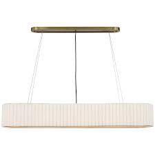 Chandelier-Linen/Rubbed Brass-XL