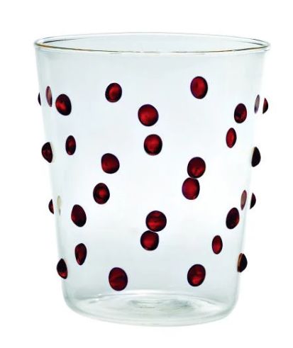 Tumbler-Clear/Red-Dots