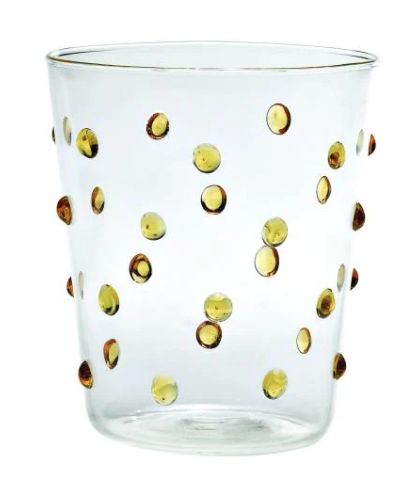Tumbler-Clear/Yellow-Dots