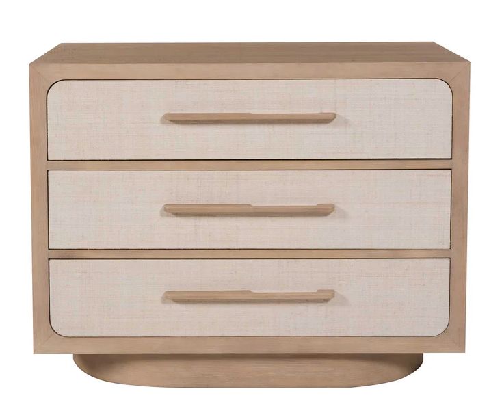Nightstand-Snowdrift Raffia