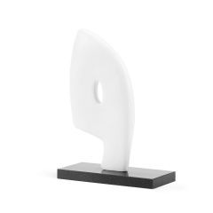 Statue-Chalk White Abstract-16in