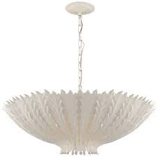 Chandelier-White Plaster-M