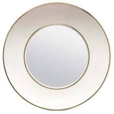 Mirror-Shagreen-Snow/Brass-50in